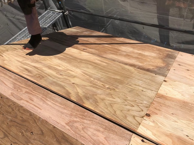 野地板メンテナンス増し張り